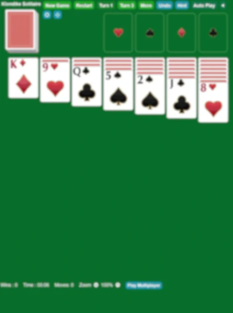Start Klondike Solitaire Turn 3 Game