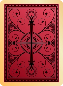 Red with Yellow Frame Card Back